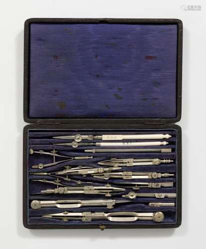 Set of compasses and architect`s tools.Metal.In original box...
