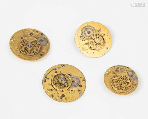 Set of four Catalina clock plates; Switzerland and England, ...