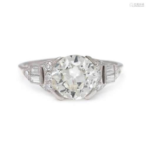 ART DECO, DIAMOND RING