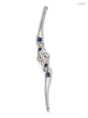 DIAMOND AND SAPPHIRE BRACELET