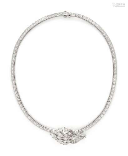 CONVERTIBLE DIAMOND BROOCH/NECKLACE