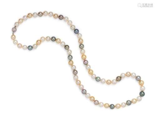 MULTICOLOR CULTURED SOUTH SEA PEARL NECKLACE