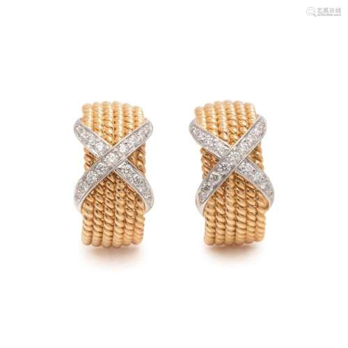 TIFFANY & CO., SCHLUMBERGER, YELLOW GOLD AND DIAMOND  RO...