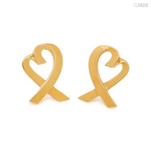 TIFFANY & CO., PALOMA PICASSO, YELLOW GOLD  LOVING HEART...