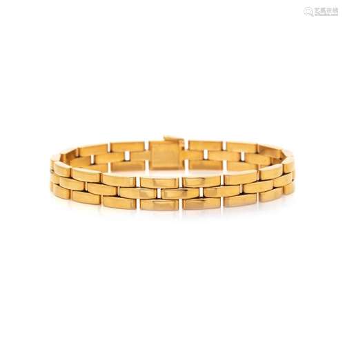 CARTIER, YELLOW GOLD  MAILLON PANTHERE  BRACELET