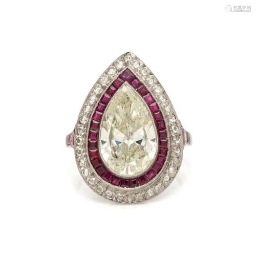 DIAMOND AND RUBY RING