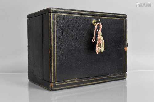 A Late Victorian Leather Bound Combination Stationery Box an...