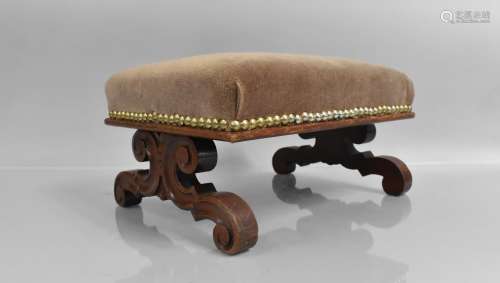 An Early 19th Century William IV Carved Mahogany Footstool, ...