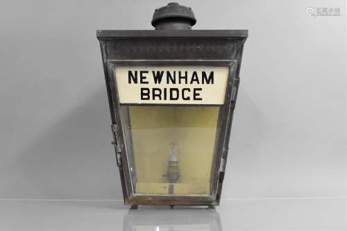 A Copper Railway Station Platform Lamp for Newnham Bridge, F...