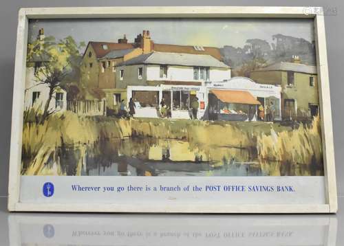 A Vintage Advertising Board for for Post Office Savings Bank...