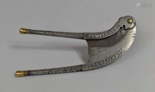 A 19th Century North Indian Betel Nut Cutter, Inscrived Limr...