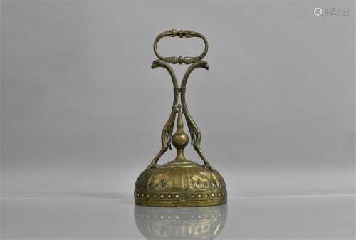 A 19th Century Door Porter with Lead Weighted Base, The Hand...