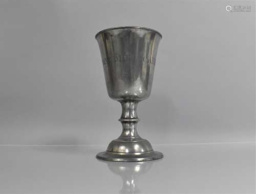 A 19th Century Scottish Ecclesiastic Pewter Chalice from Mid...