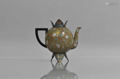A 19th Century Japanese Cloisonne Teapot with Exceptional Qu...