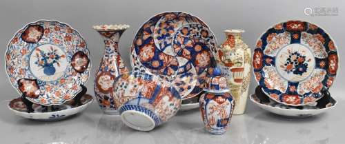 A Collection of 19th Century and Later Japanese Imari Patter...
