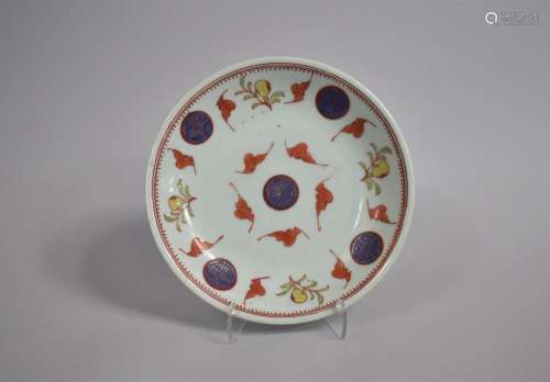 An 18th/19th Century Chinese Porcelain Plate Decorated in Po...