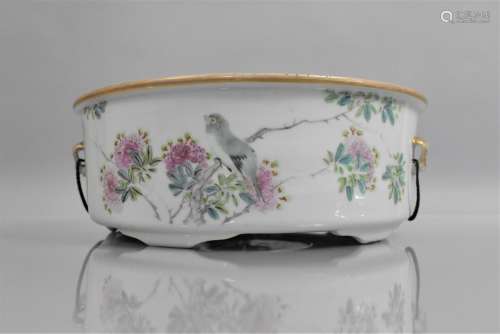 A Chinese Republic Porcelain Calligraphy Bowl/ Pot in the Fa...