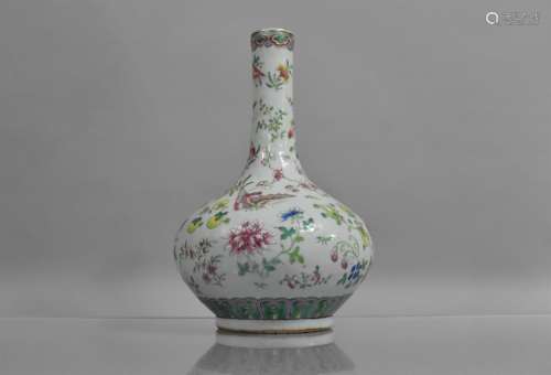A 19th Century Chinese Porcelain Celadon Glazed Famille Rose...