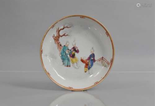 An 18th Century Chinese Porcelain Mandarin Palette Dish, Dec...