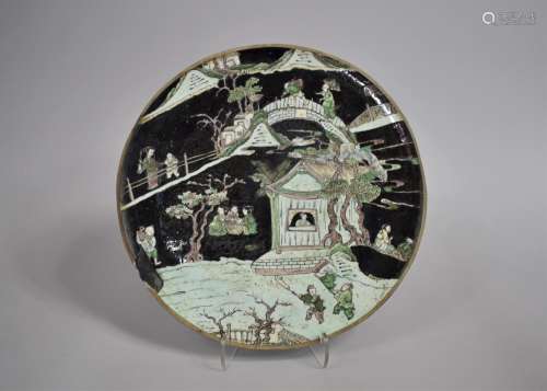 A 17th/18th Century Chinese Porcelain Dish decorated in the ...