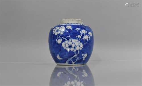 A 19th Century Chinese Blue and White Prunus Pattern Ginger ...
