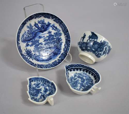 A Collection of 18th/19th Century English Blue and White to ...