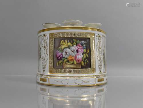 A Late 18th Century Derby Porcelain Tulip/Bulb Pot of Demi L...