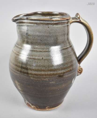 A Good Quality Glazed Stoneware Jug in the manner of Leach P...