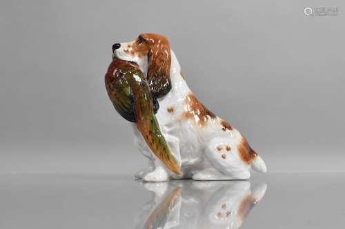 A Royal Doulton Sporting Study of Seated Spaniel with Pheasa...