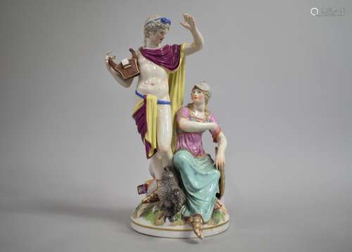 A 19th Century German Porcelain Allegorical Figure Group, Pr...