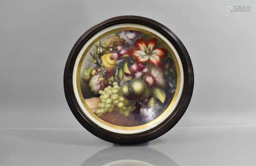 A Mid 19th Century Porcelain in Plaque, Circa 1850, Hand Pai...