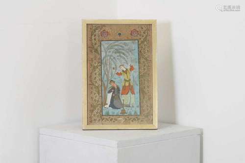 A Safavid-style miniature,