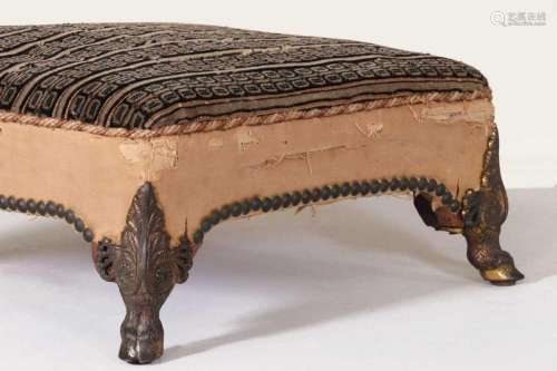 A Regency footstool,