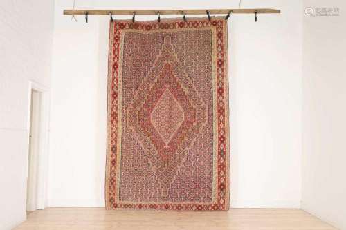A Senneh kilim wool rug,