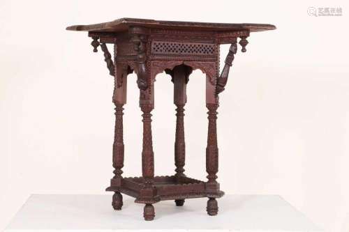 A small hardwood occasional table,