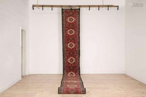 A Persian Heriz wool runner,