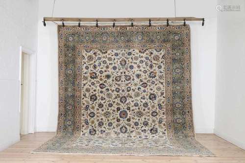 A Persian wool carpet,