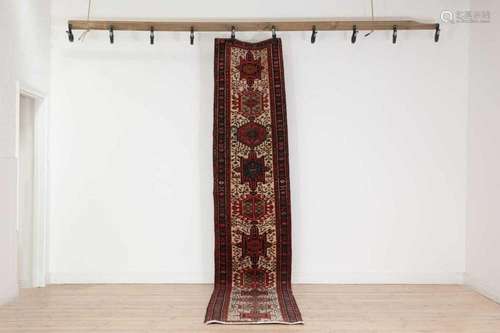 A Persian Heriz wool runner,