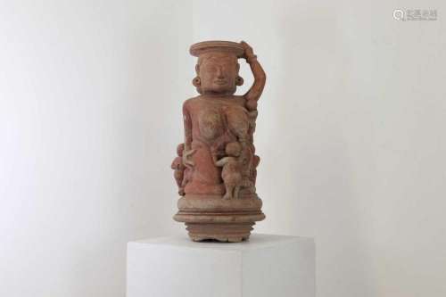 A terracotta figure of Men Brayut,