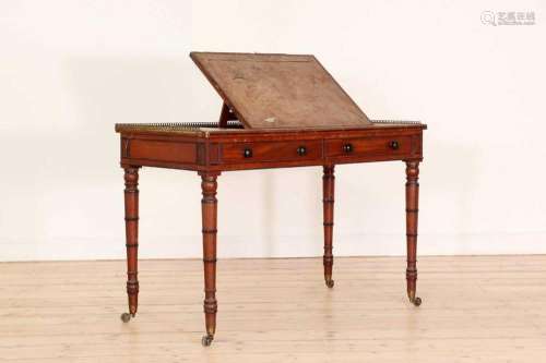 A mahogany writing table,