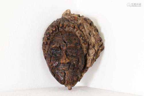 A burrwood root carving,