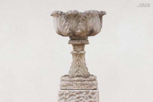 A Victorian composition stone planter attributed to Austin &...