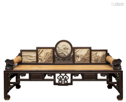 A wood bed,Qing dynasty