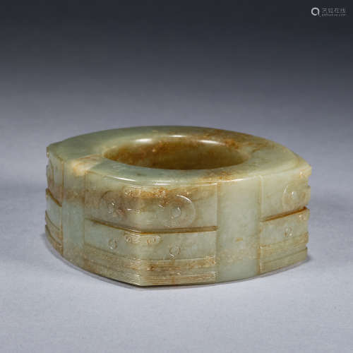 A jade cong, Neolithic period, Liangzhu culture