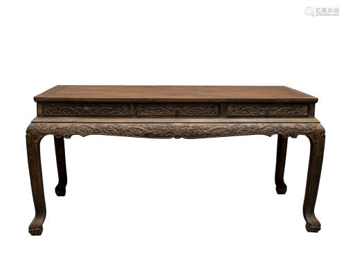 A huanghuali wood table,Qing dynasty