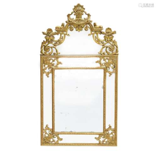 A RÉGENCE GILTWOOD MIRROR18th century and later