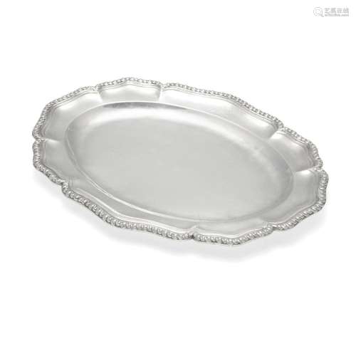 A FRENCH STERLING SILVER GADROON EDGE SERVING PLATTER retail...