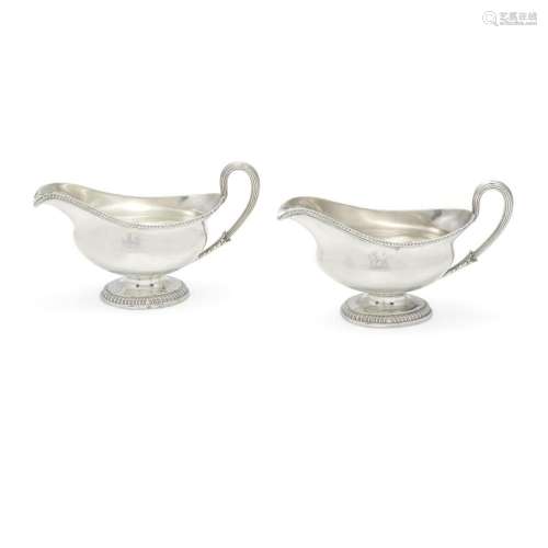 A PAIR OF GEORGE III SILVER SAUCE BOATS by Richard Williams,...