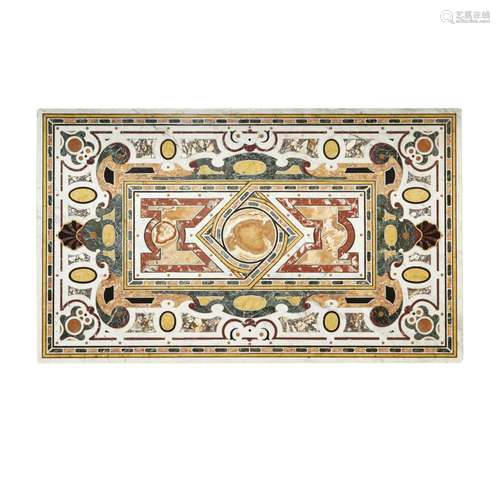 AN ITALIAN SPECIMEN MARBLE TABLE TOP Probably Rome, 17th cen...