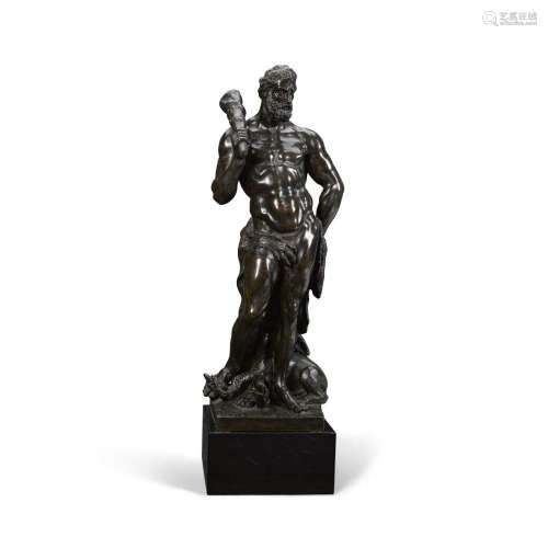 A FLEMISH PATINATED BRONZE GROUP: HERCULES AND THE LERNAEAN ...